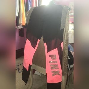 VS pink mesh leggings